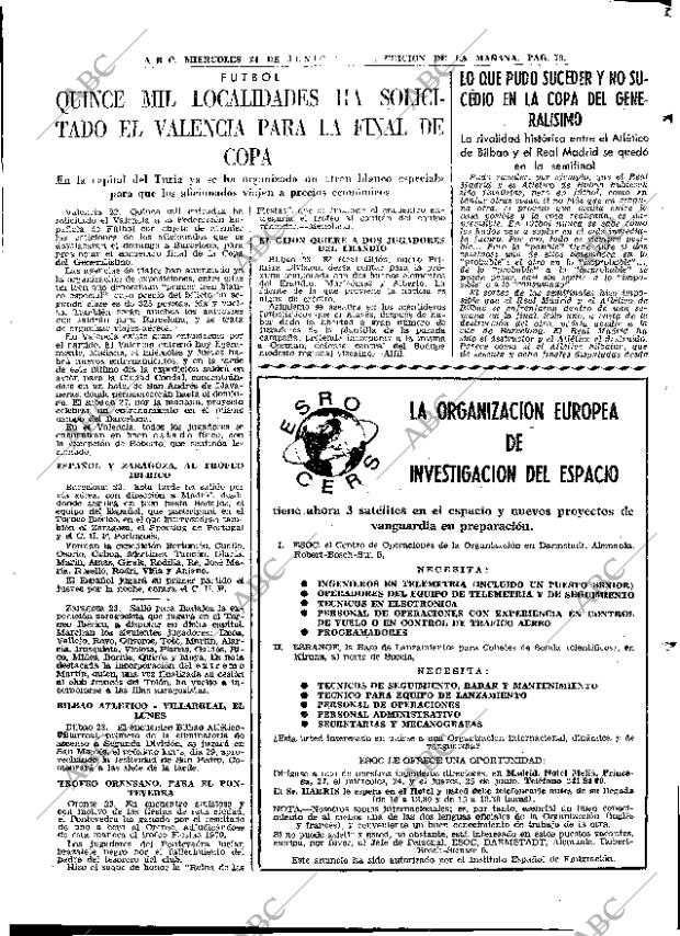 ABC MADRID 24-06-1970 página 79