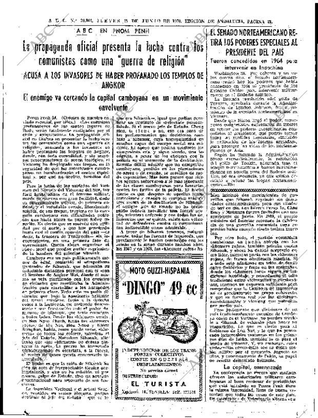 ABC SEVILLA 25-06-1970 página 21