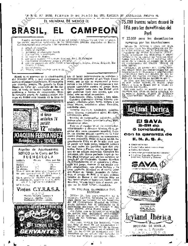 ABC SEVILLA 25-06-1970 página 46
