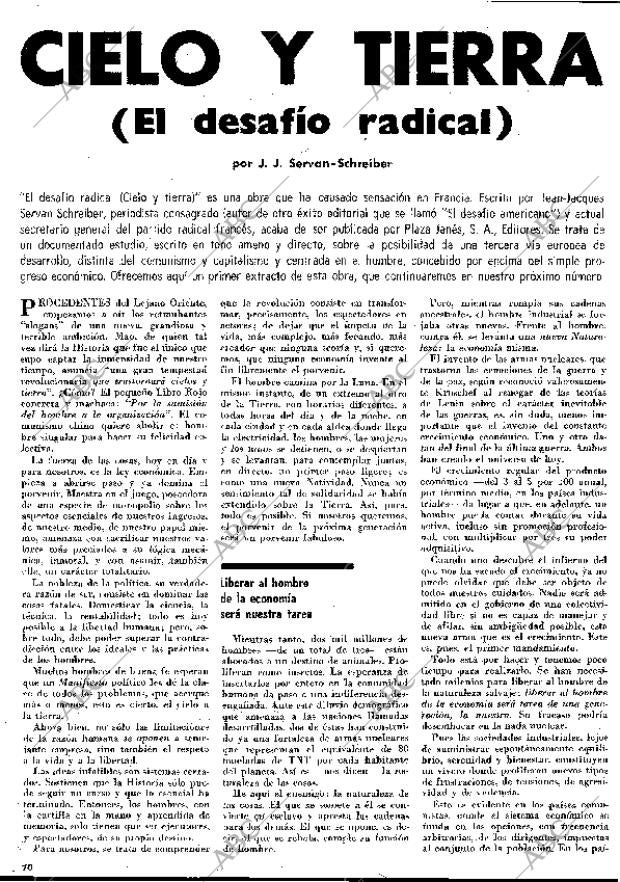 BLANCO Y NEGRO MADRID 27-06-1970 página 70