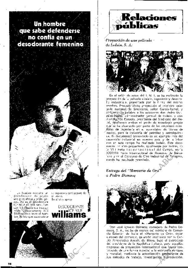 BLANCO Y NEGRO MADRID 27-06-1970 página 98