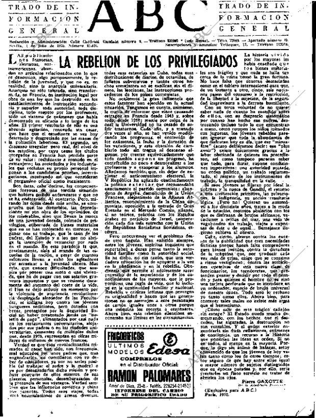 ABC SEVILLA 01-07-1970 página 3