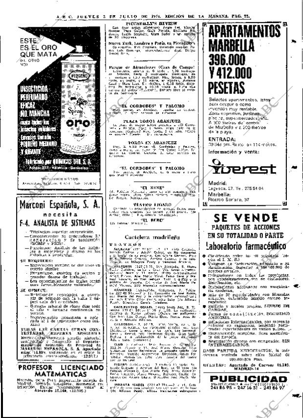 ABC MADRID 02-07-1970 página 73