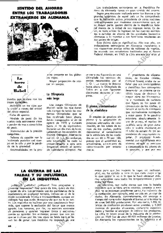 BLANCO Y NEGRO MADRID 04-07-1970 página 64