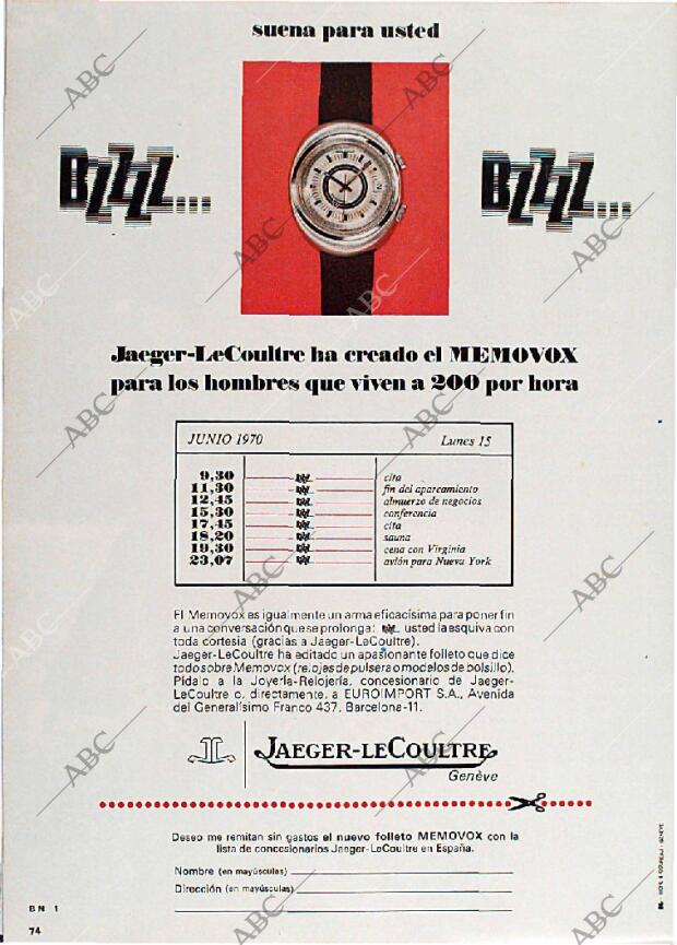 BLANCO Y NEGRO MADRID 04-07-1970 página 74