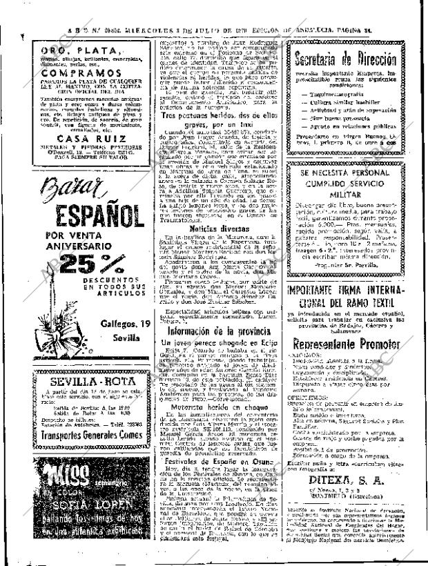 ABC SEVILLA 08-07-1970 página 34