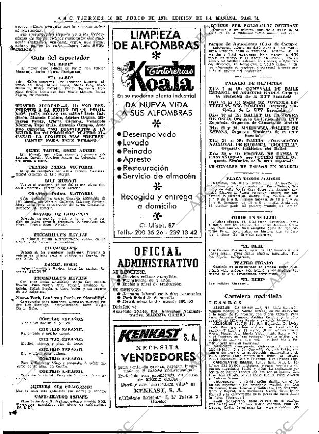 ABC MADRID 10-07-1970 página 72