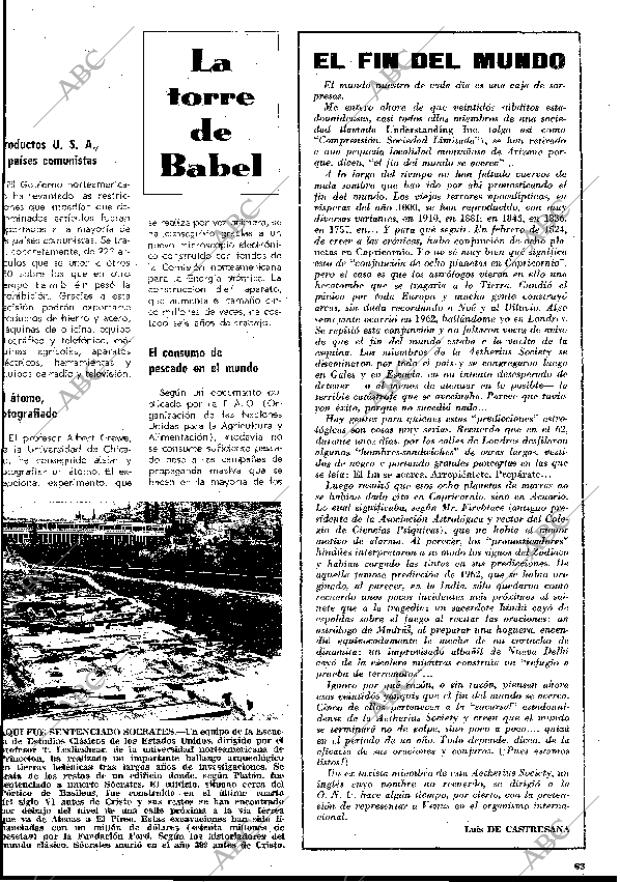 BLANCO Y NEGRO MADRID 11-07-1970 página 63