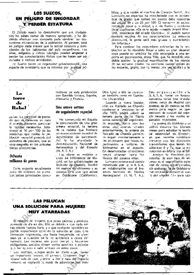 BLANCO Y NEGRO MADRID 11-07-1970 página 64