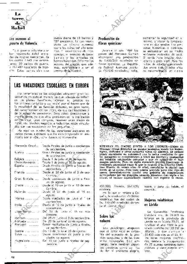 BLANCO Y NEGRO MADRID 11-07-1970 página 66