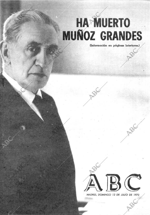 ABC MADRID 12-07-1970 página 1