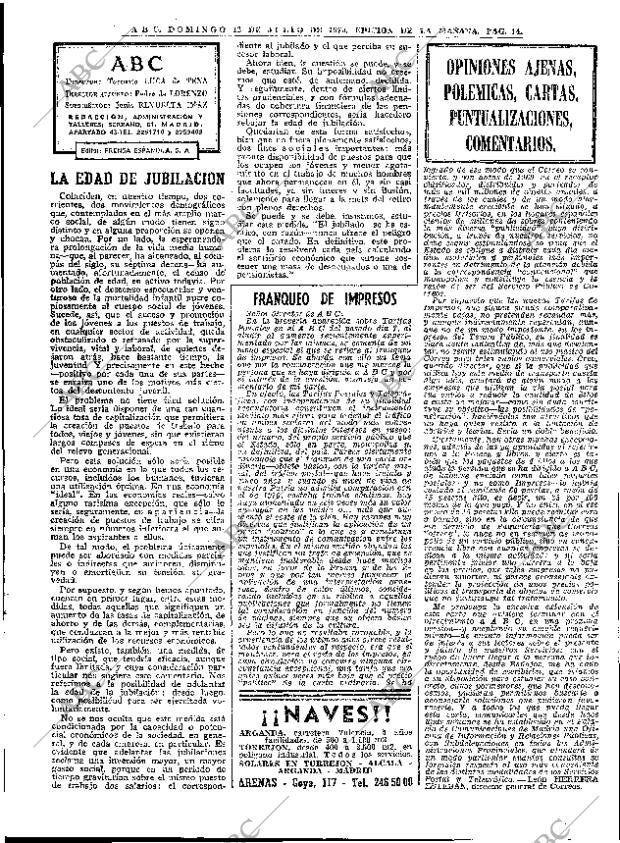 ABC MADRID 12-07-1970 página 14