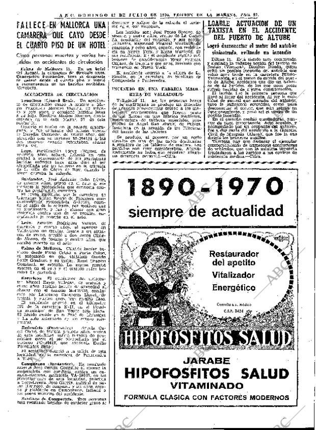 ABC MADRID 12-07-1970 página 27