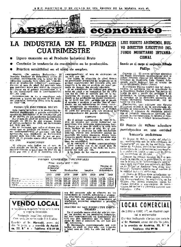 ABC MADRID 12-07-1970 página 47