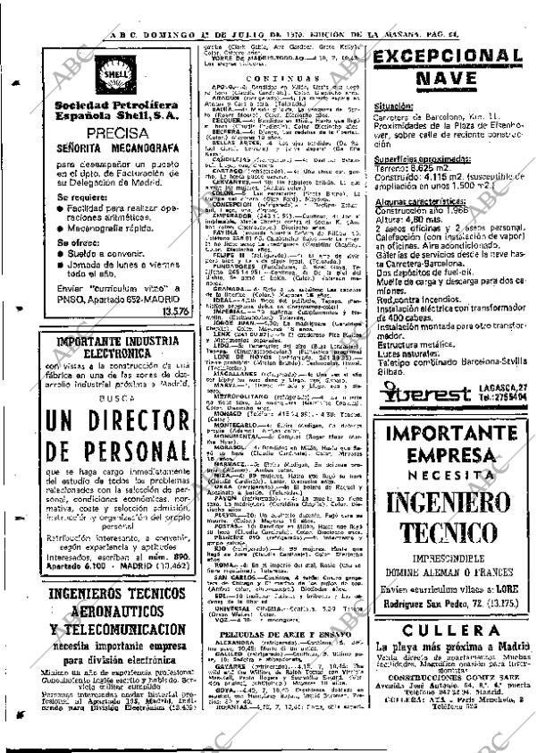 ABC MADRID 12-07-1970 página 64