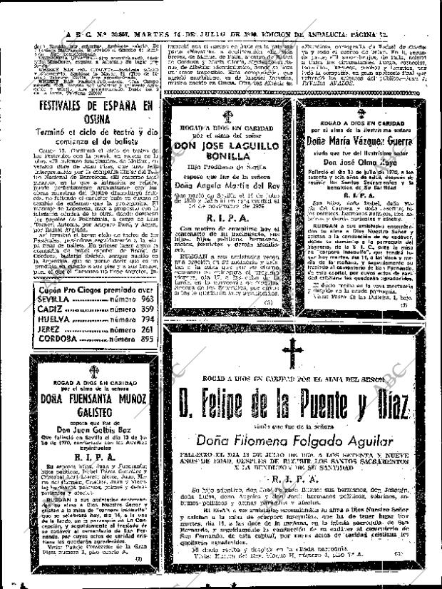 ABC SEVILLA 14-07-1970 página 70