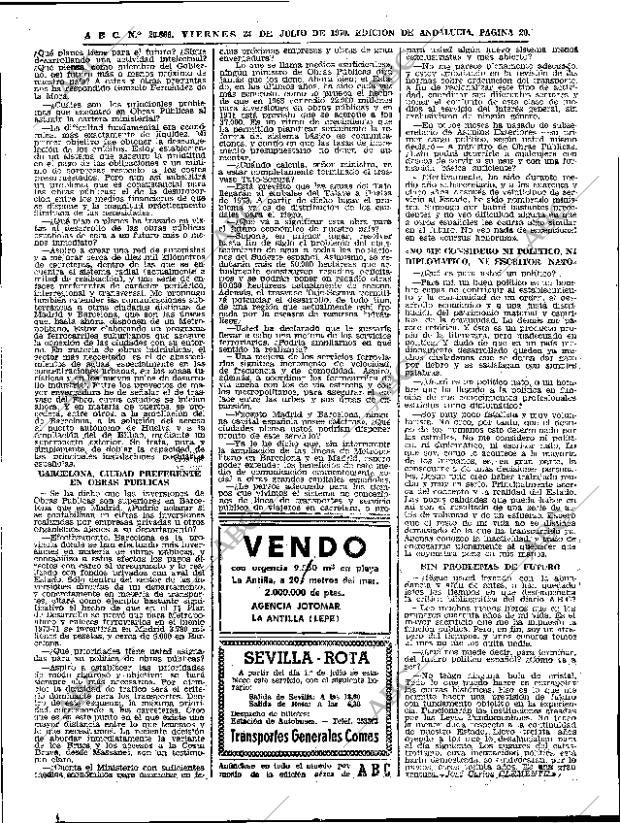 ABC SEVILLA 24-07-1970 página 20