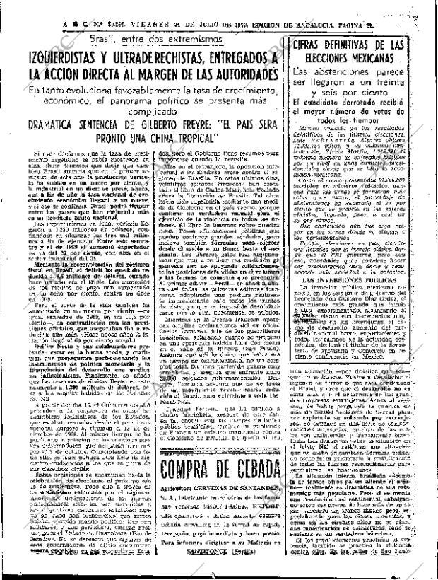 ABC SEVILLA 24-07-1970 página 21