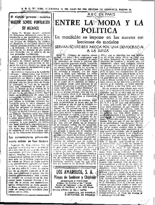 ABC SEVILLA 24-07-1970 página 27