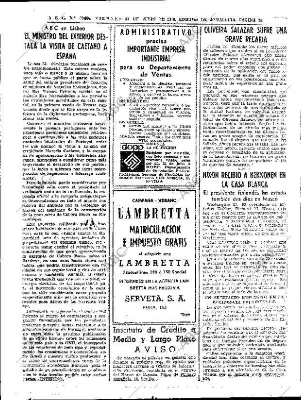 ABC SEVILLA 24-07-1970 página 28