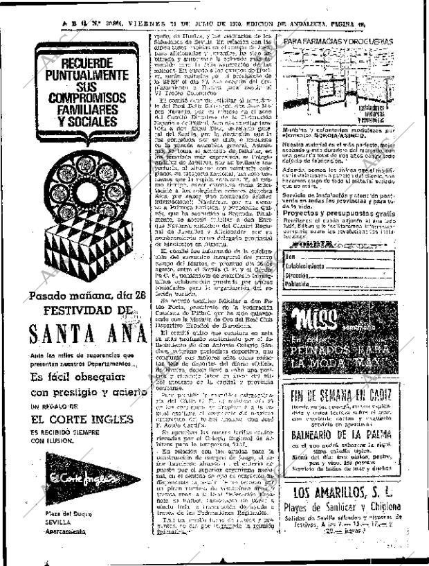 ABC SEVILLA 24-07-1970 página 48
