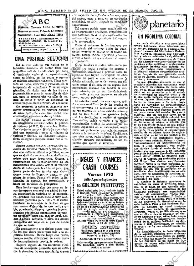 ABC MADRID 25-07-1970 página 14