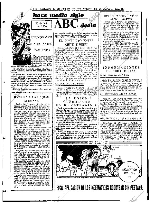 ABC MADRID 25-07-1970 página 44