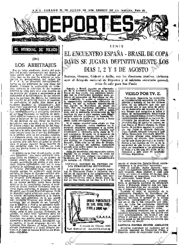 ABC MADRID 25-07-1970 página 45