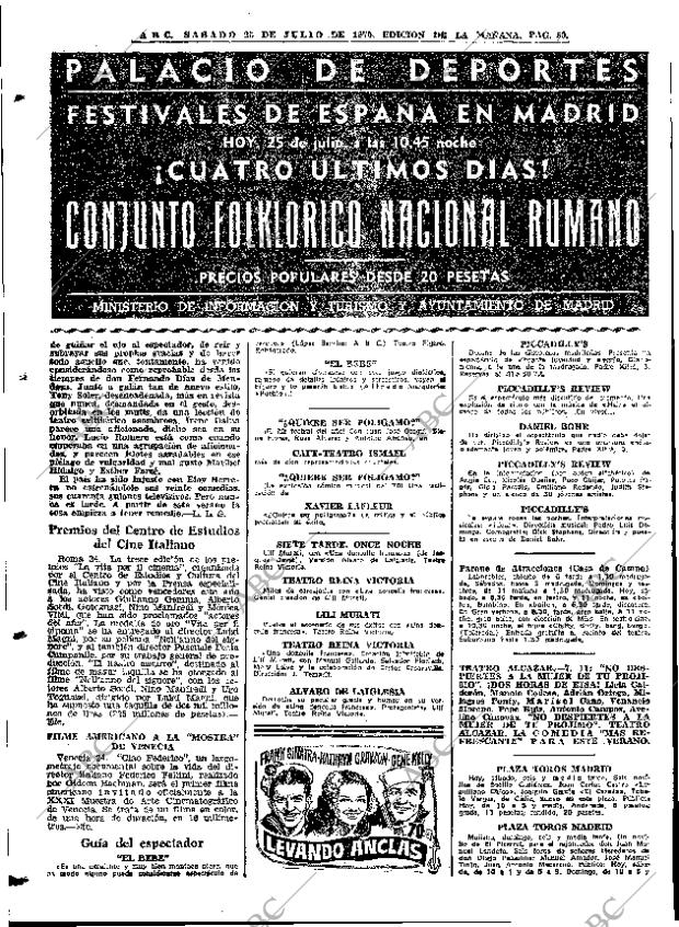 ABC MADRID 25-07-1970 página 50