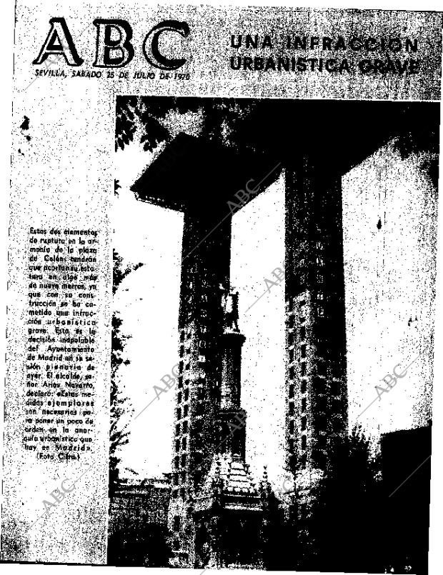 ABC SEVILLA 25-07-1970 página 1
