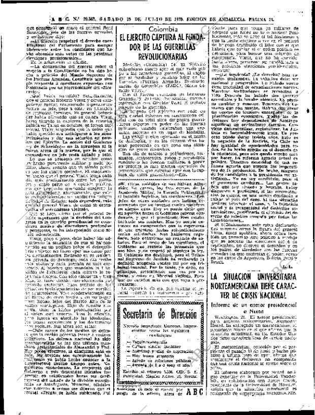 ABC SEVILLA 25-07-1970 página 18