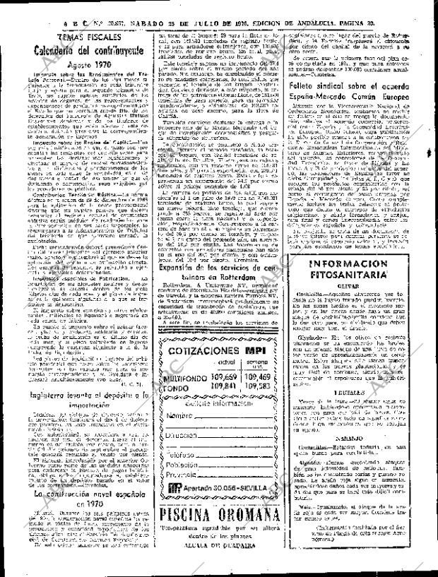 ABC SEVILLA 25-07-1970 página 24