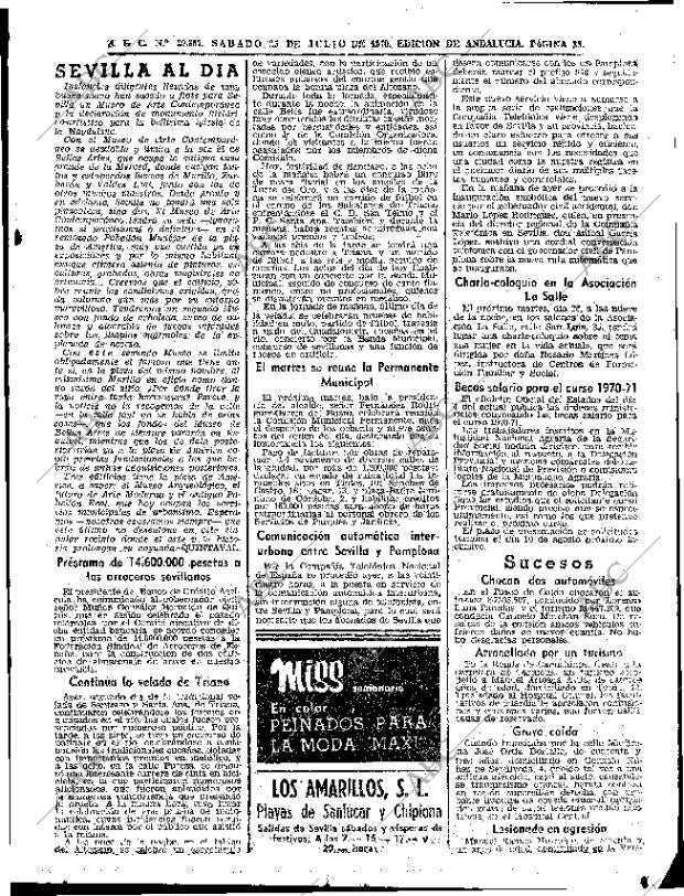 ABC SEVILLA 25-07-1970 página 27