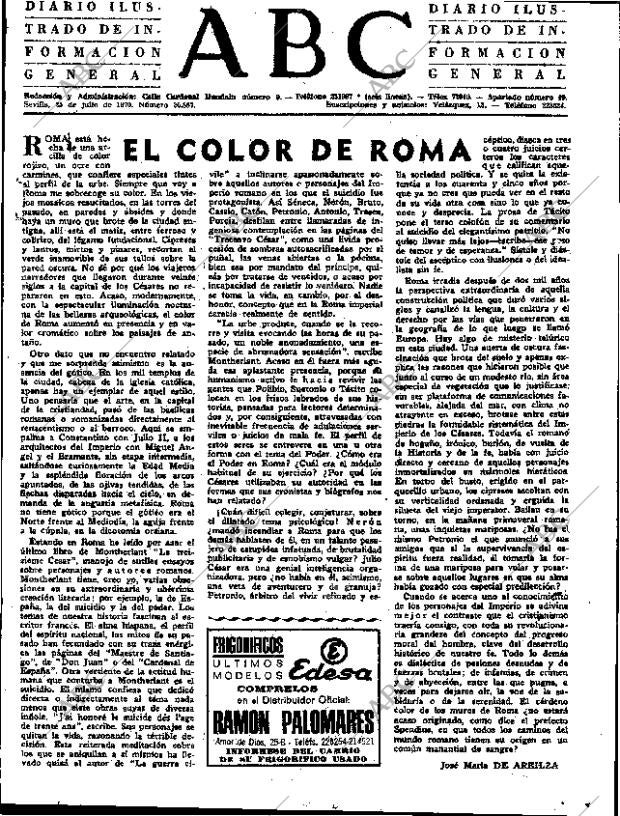 ABC SEVILLA 25-07-1970 página 3