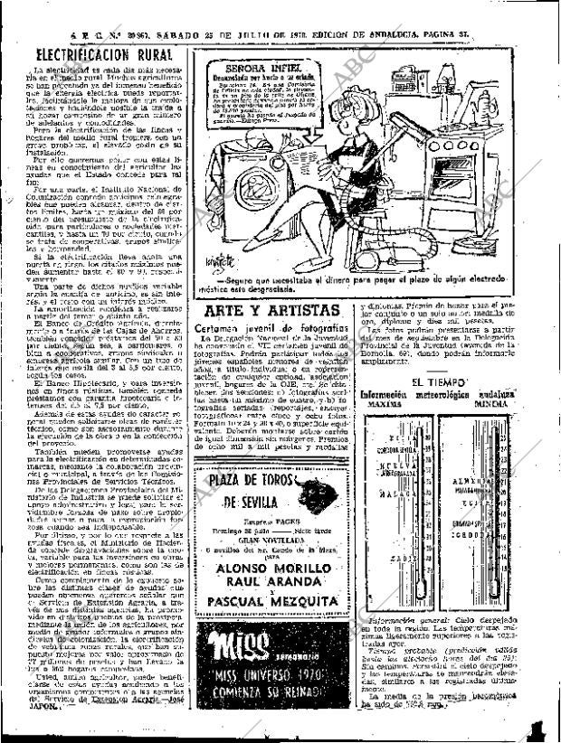 ABC SEVILLA 25-07-1970 página 31