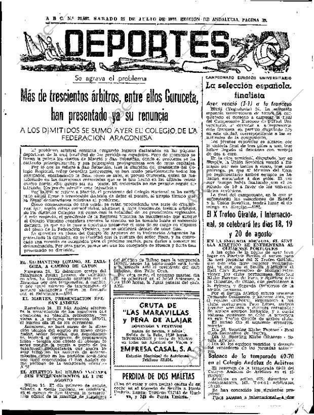 ABC SEVILLA 25-07-1970 página 33