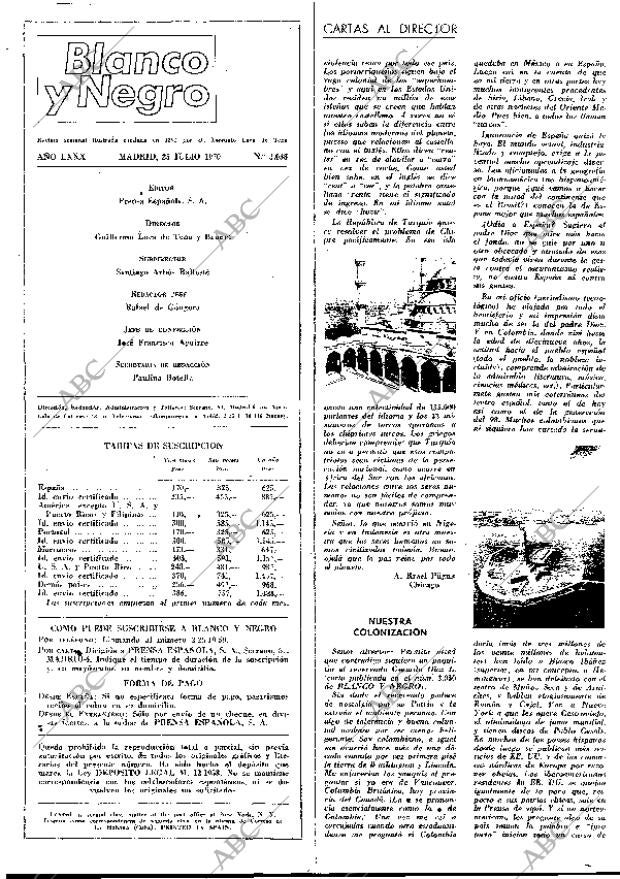 BLANCO Y NEGRO MADRID 25-07-1970 página 4