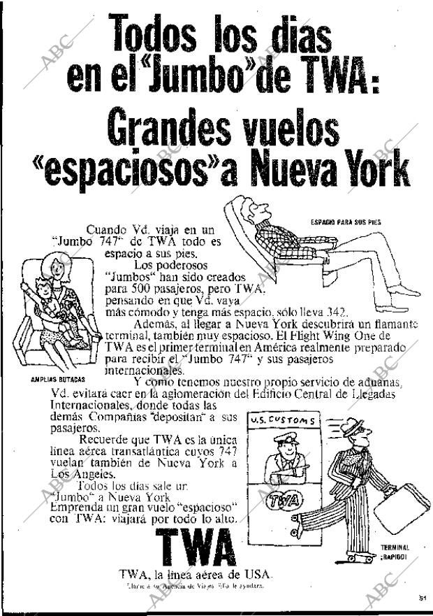 BLANCO Y NEGRO MADRID 25-07-1970 página 51