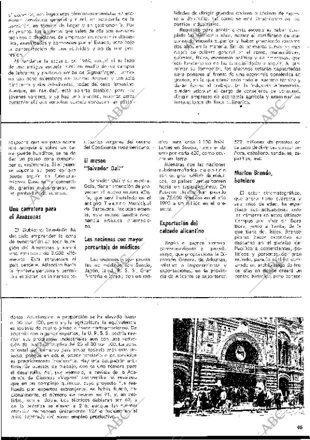 BLANCO Y NEGRO MADRID 25-07-1970 página 65