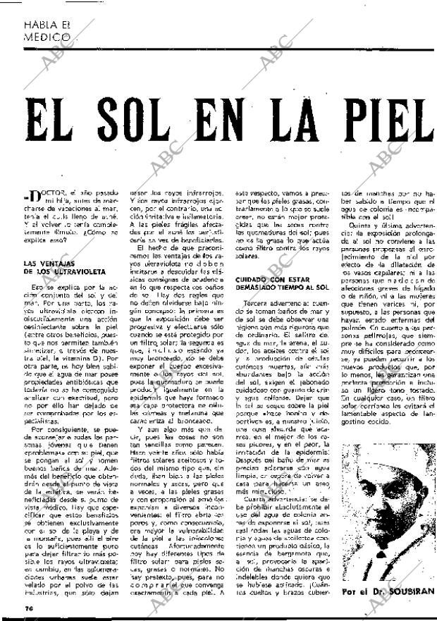 BLANCO Y NEGRO MADRID 25-07-1970 página 76