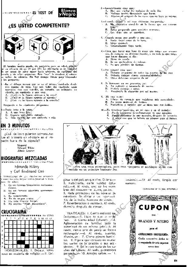 BLANCO Y NEGRO MADRID 25-07-1970 página 81