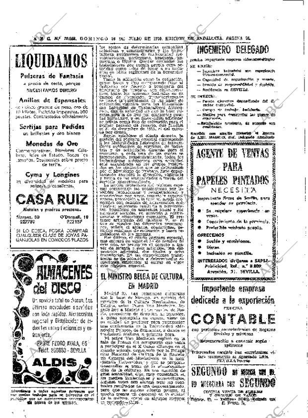 ABC SEVILLA 26-07-1970 página 24
