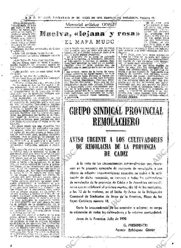 ABC SEVILLA 26-07-1970 página 27