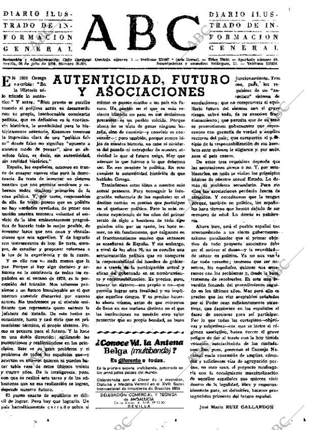 ABC SEVILLA 26-07-1970 página 3