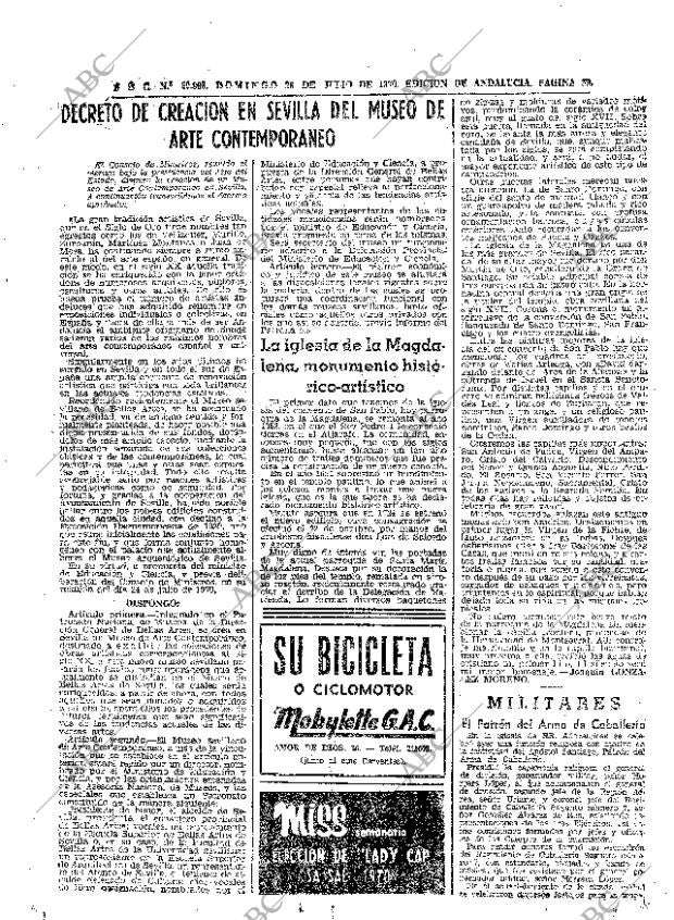 ABC SEVILLA 26-07-1970 página 39