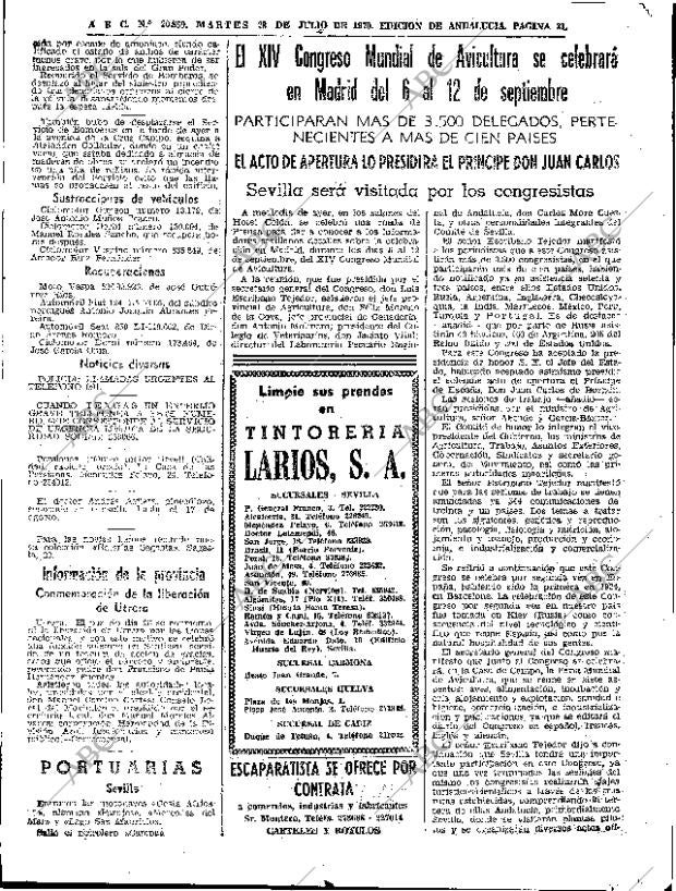 ABC SEVILLA 28-07-1970 página 31