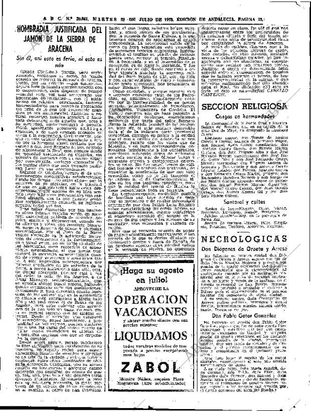 ABC SEVILLA 28-07-1970 página 33