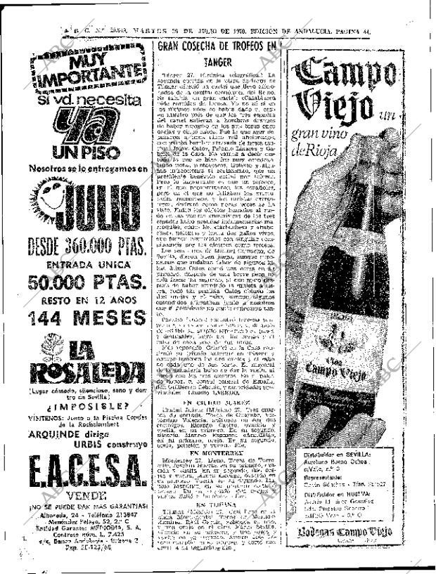 ABC SEVILLA 28-07-1970 página 44