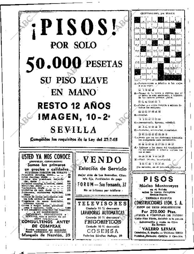ABC SEVILLA 28-07-1970 página 54