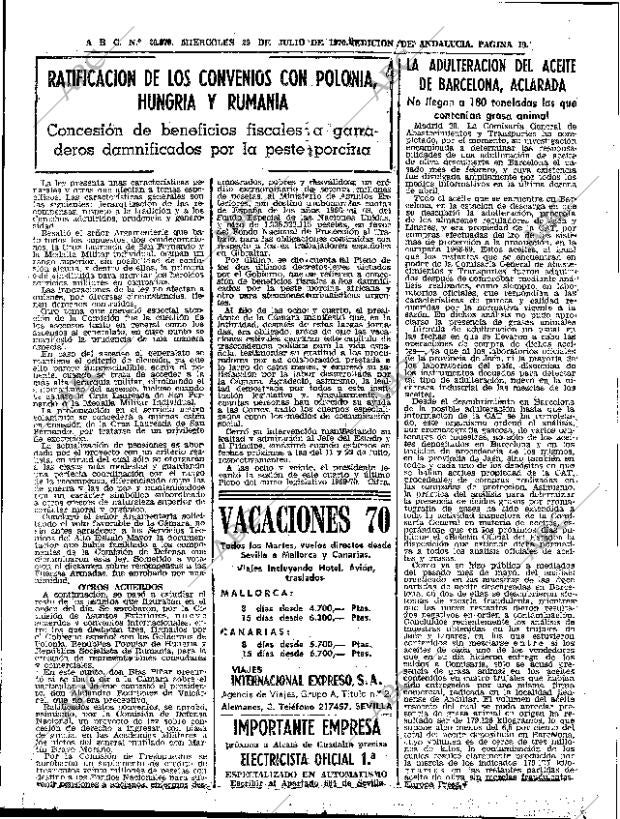 ABC SEVILLA 29-07-1970 página 19